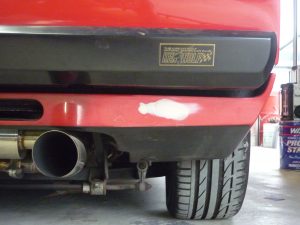 フェラーリ　308　マフラー加工　＆　バックフォグスムージング