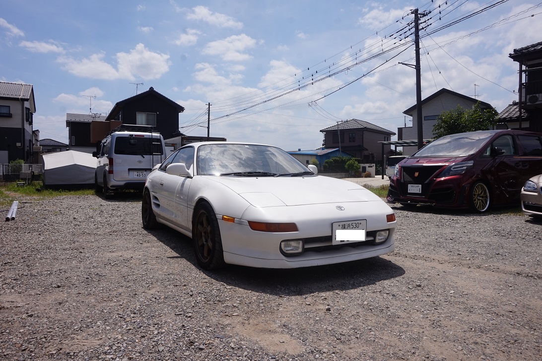 トヨタ　MR-2　マフラー加工＆フロントパイプ製作