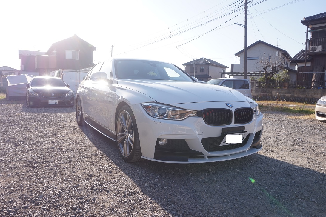BMW 　F30　320i　ワンオフマフラー製作＆中間ストレート製作
