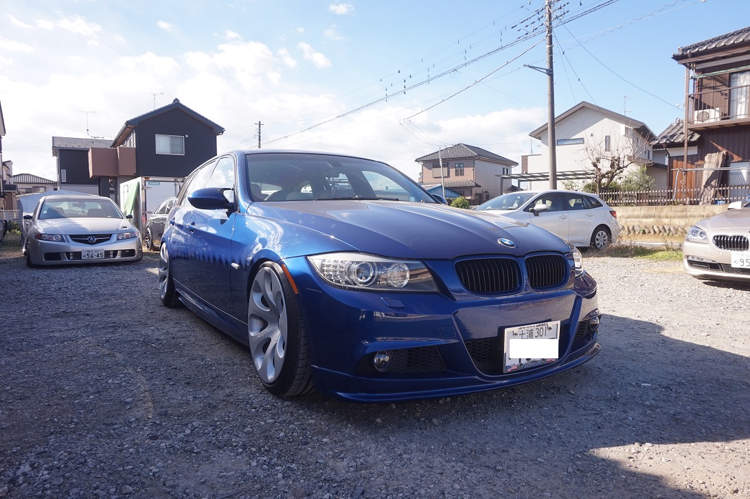 BMW　325　E91　中間ストレート製作＆マフラー加工