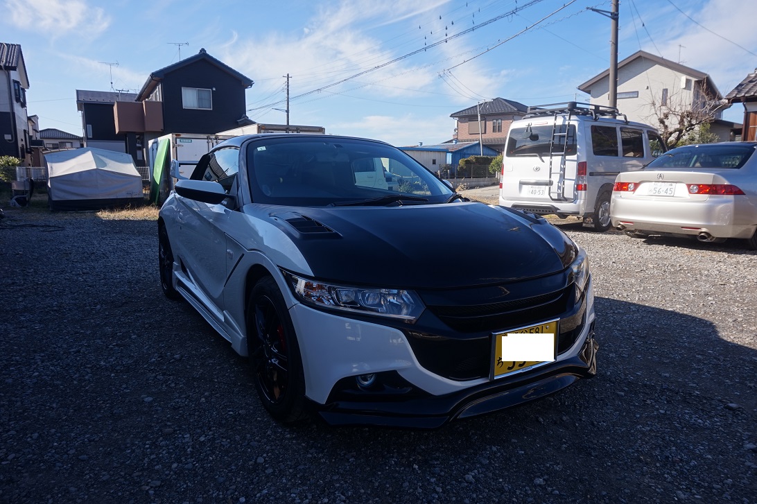 ホンダ　S660　リアウィング塗装&取り付け