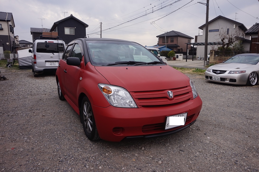 トヨタ　イスト　フェンダーツメ切り